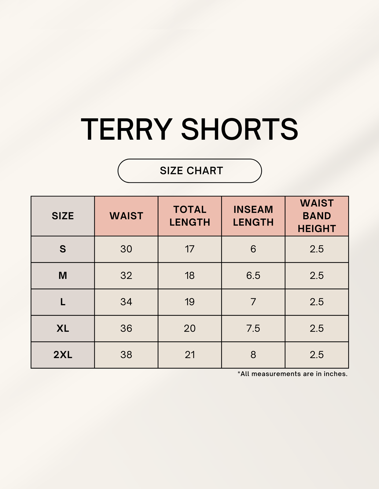 Color_Size Chart